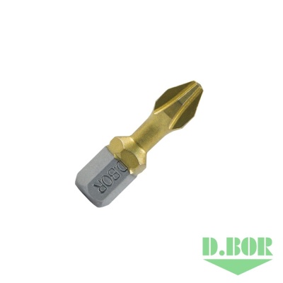 D.BOR Биты PH2 x 25 мм TiN-half Torsion logo
