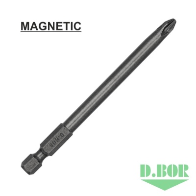 D.BOR Биты PZ2 x 100 мм Magnetic logo 2
