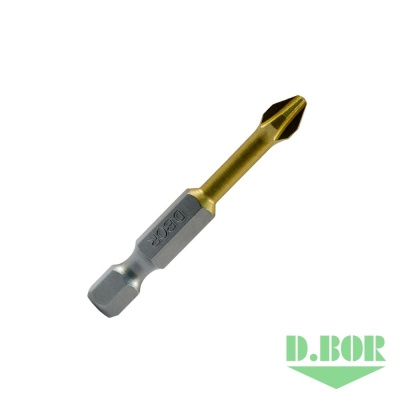D.BOR Биты PH2 x 50 мм TiN-half Torsion logo